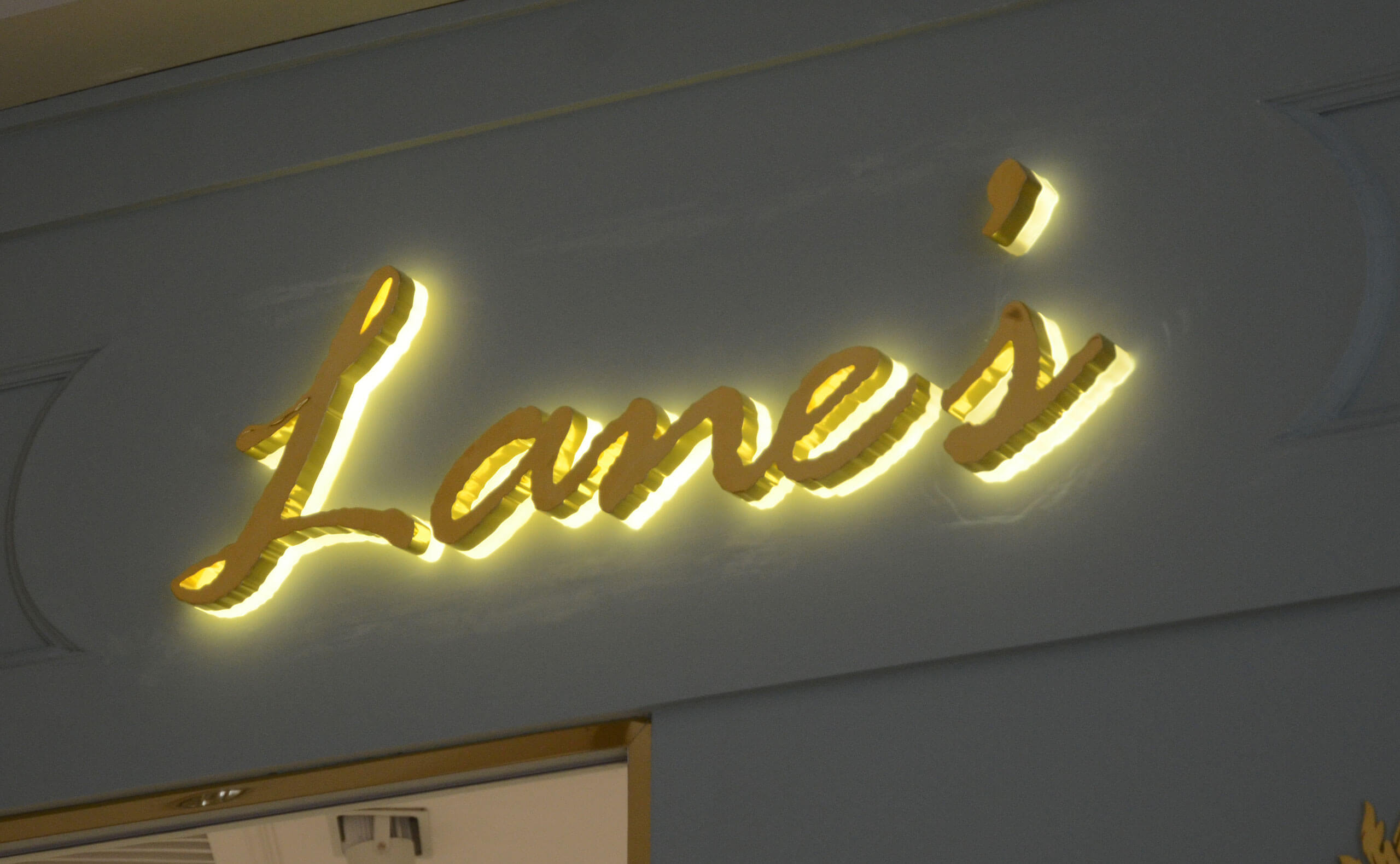 Halo Lit Channel Letters For Lanei