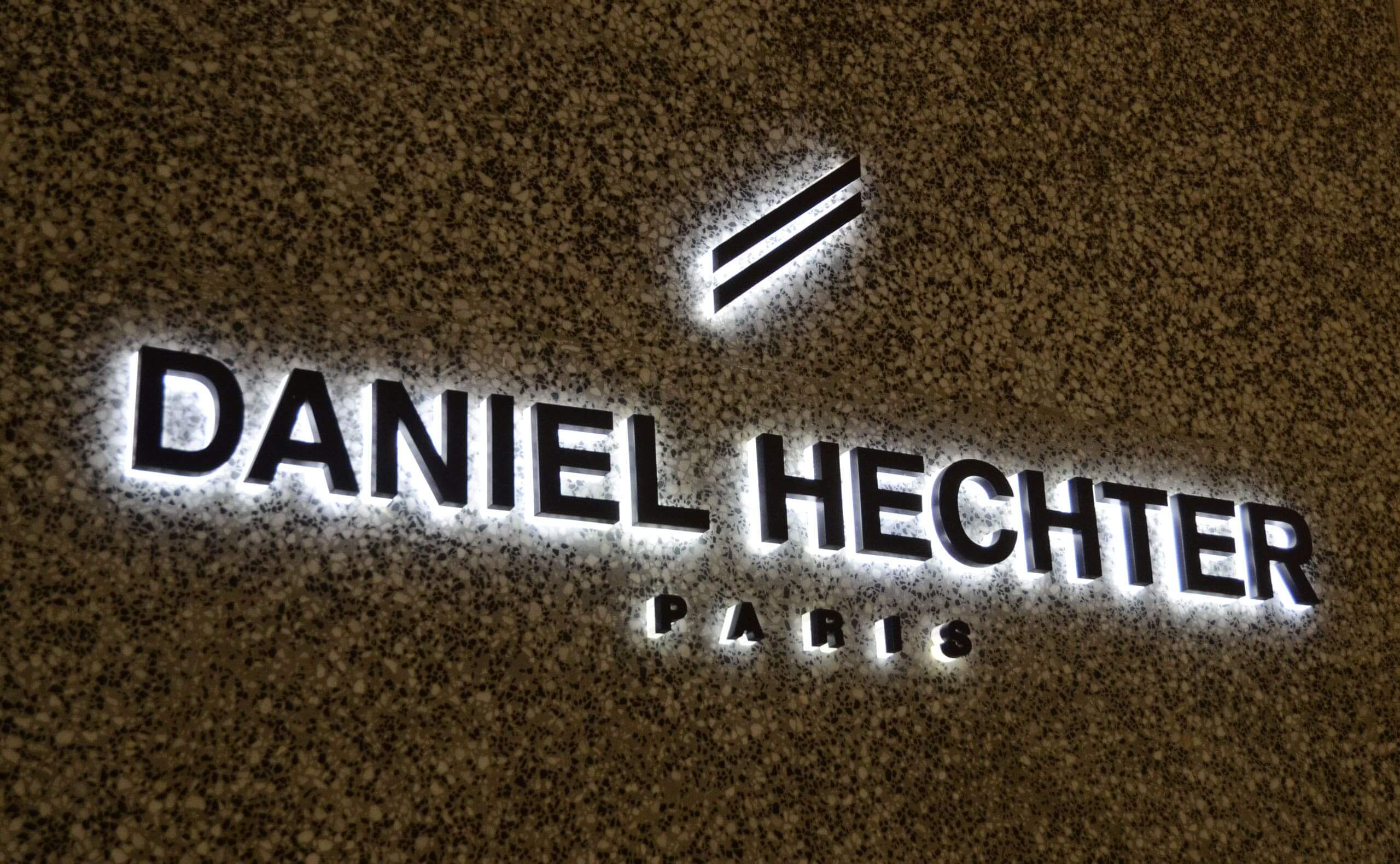 Halo Lit Letters For Daniel Hechter