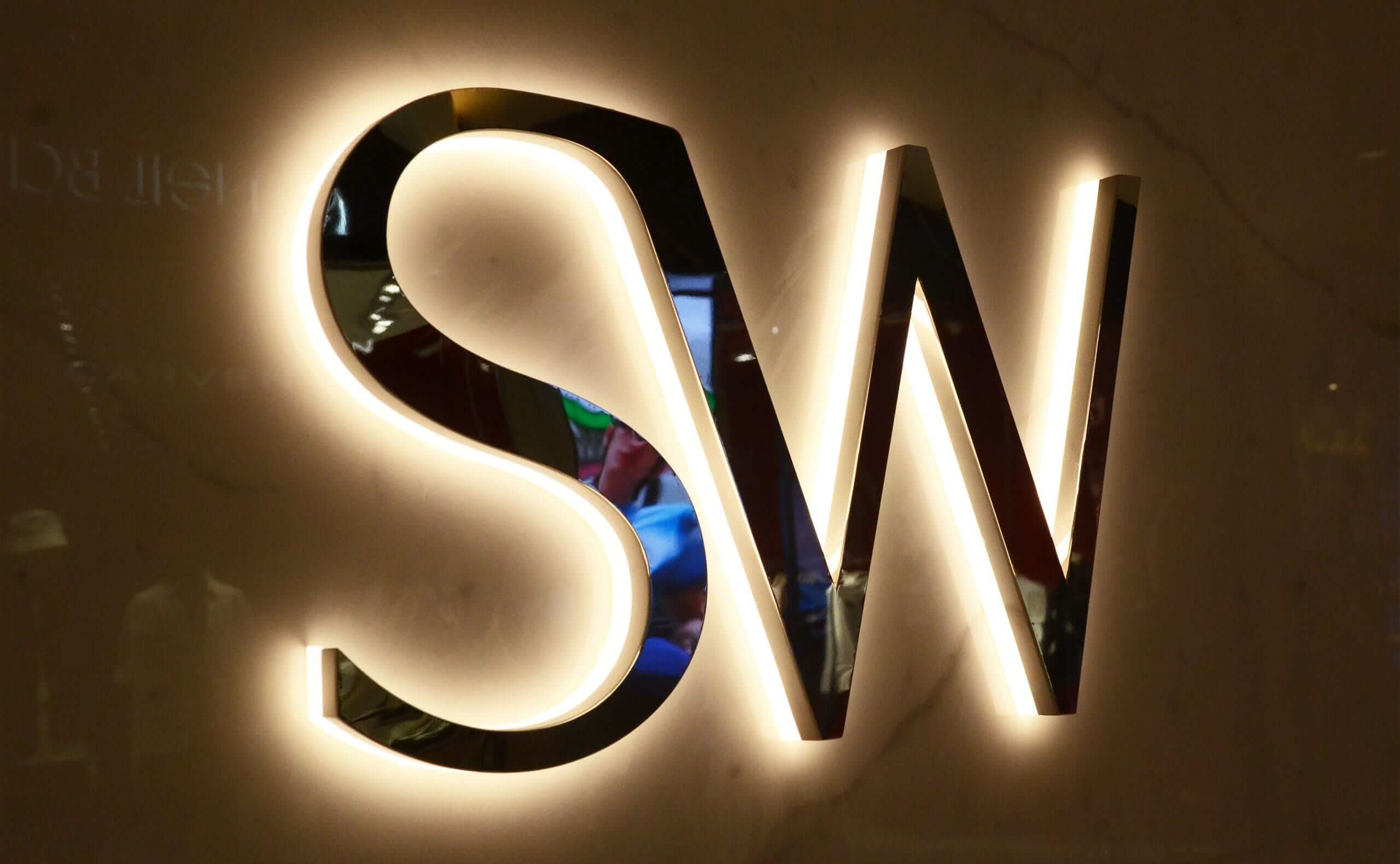 Reverse Lit Channel Letters For SW