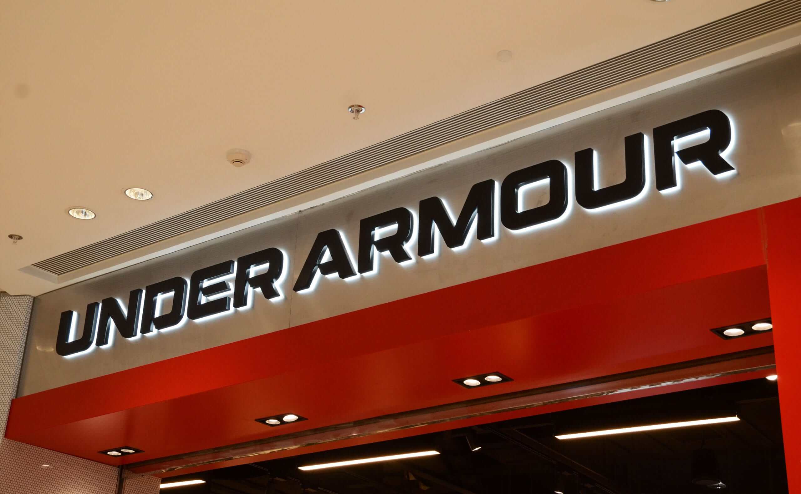 Reverse Lit Channel Letters For Under Armour